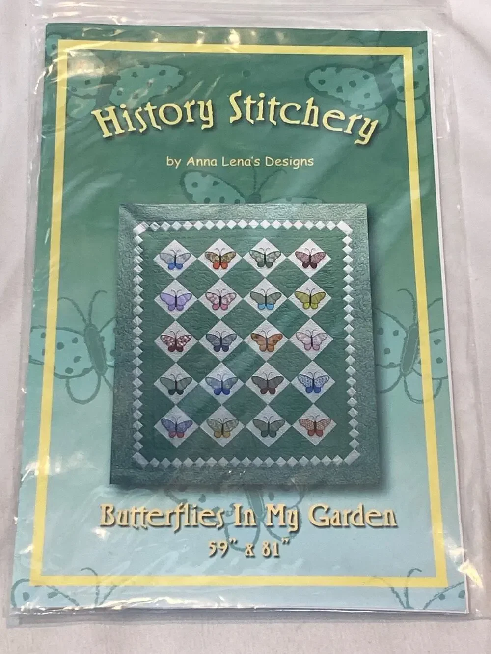 ANNA LENA DESIGN INSTRUCTION FOR BUTTERFLY IN MY GARDEN QUILT 59